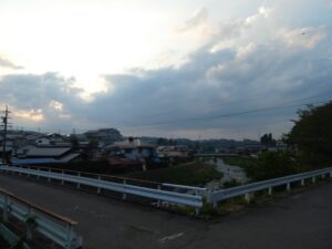 川からの景色