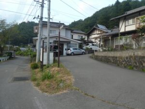 住宅街の坂