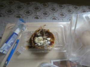 朝食の大阪焼き