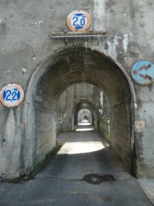 西大滝ダムの道