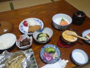夕食のグラタンなど