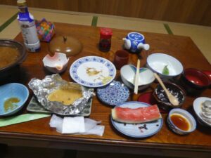 完食後の夕食