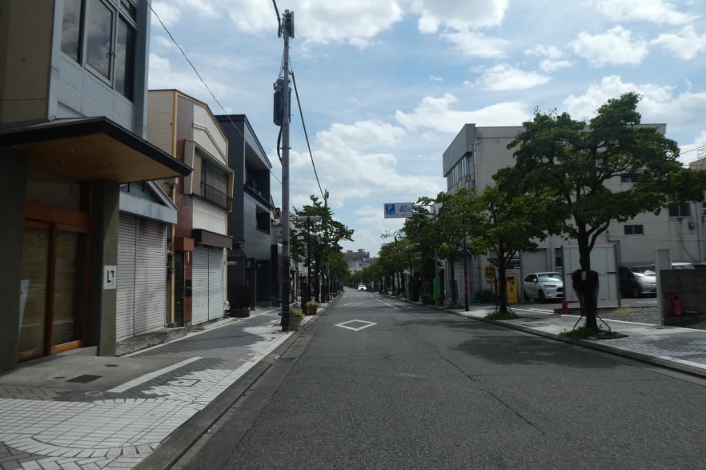 甲府の町中