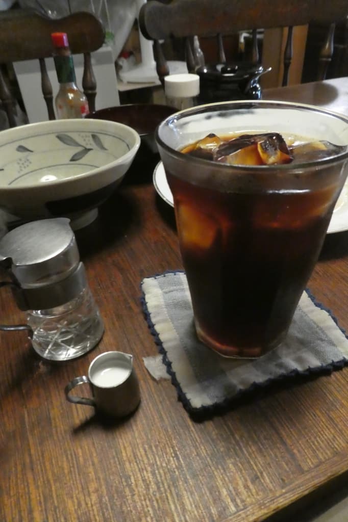 食後のアイスコーヒー