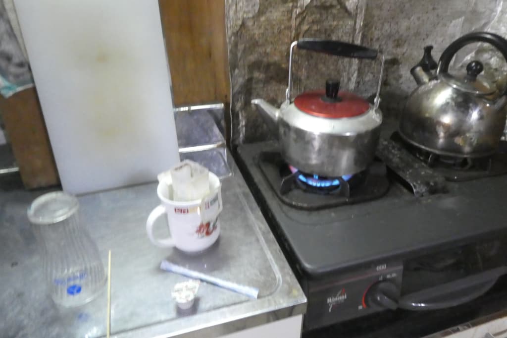 コーヒーの準備