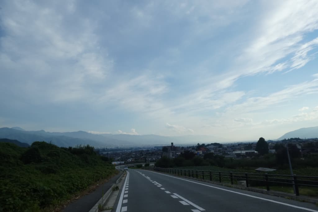 眺めの良い坂道