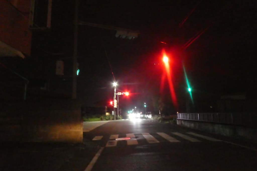 夜の山梨道路