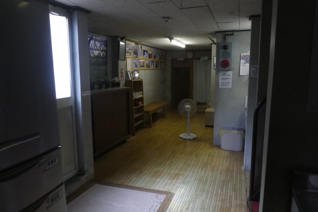 温泉への廊下